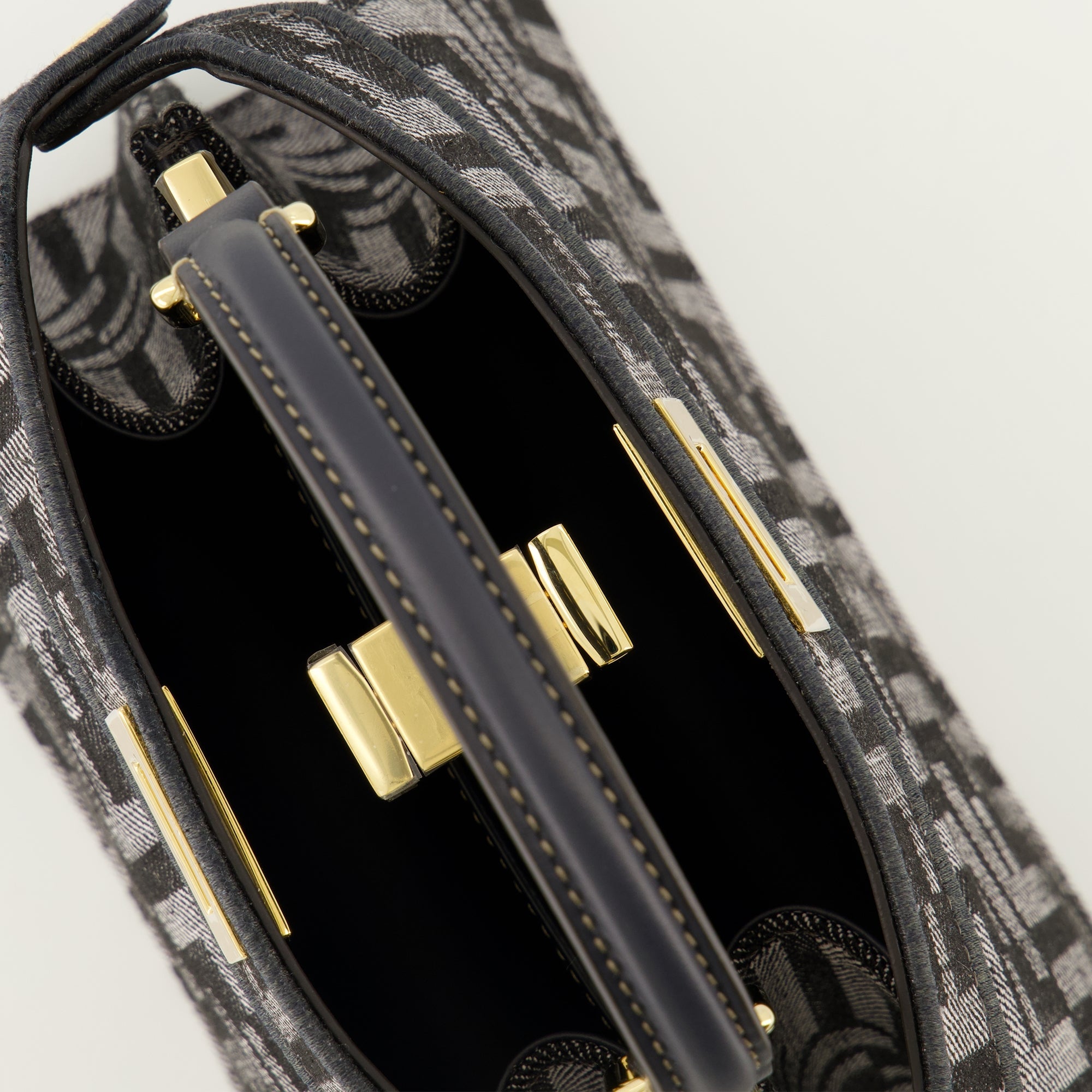 Fendi Peekabbo Nano, denim bag, luxury accessories, designer handbags, Autumn Winter 2025