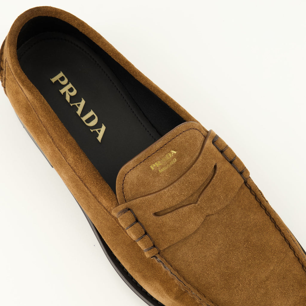 Brown Suede Loafers