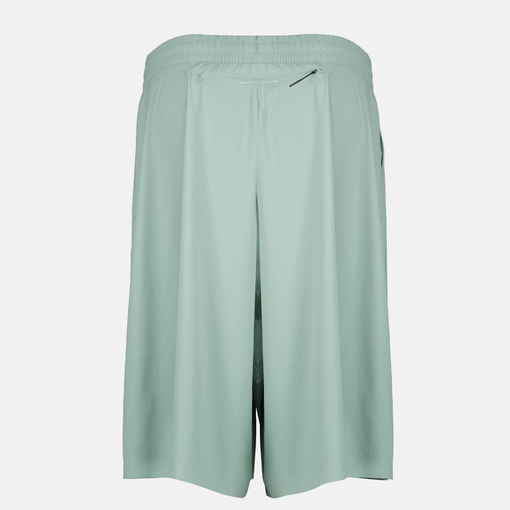 MM6 shorts, green sports shorts, oversized fit, nylon shorts, Spring-Summer collection