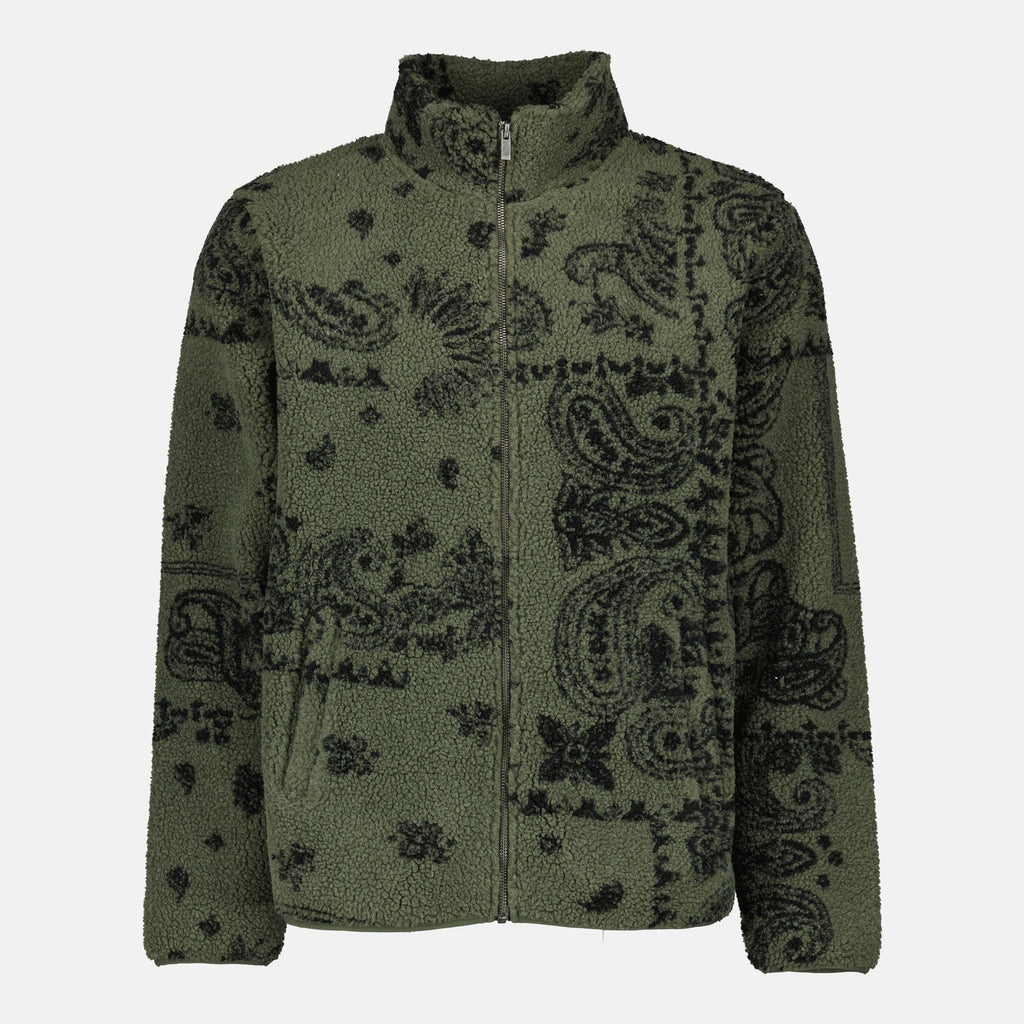 Jun fleece jacket, Japan Rag, khaki green jacket, Autumn-Winter 2025, polyester jacket