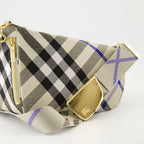 Image of Checkered Shield Shoulder Bag by Burberry for Women - Season Spring-Summer 2024 - Detail View 1