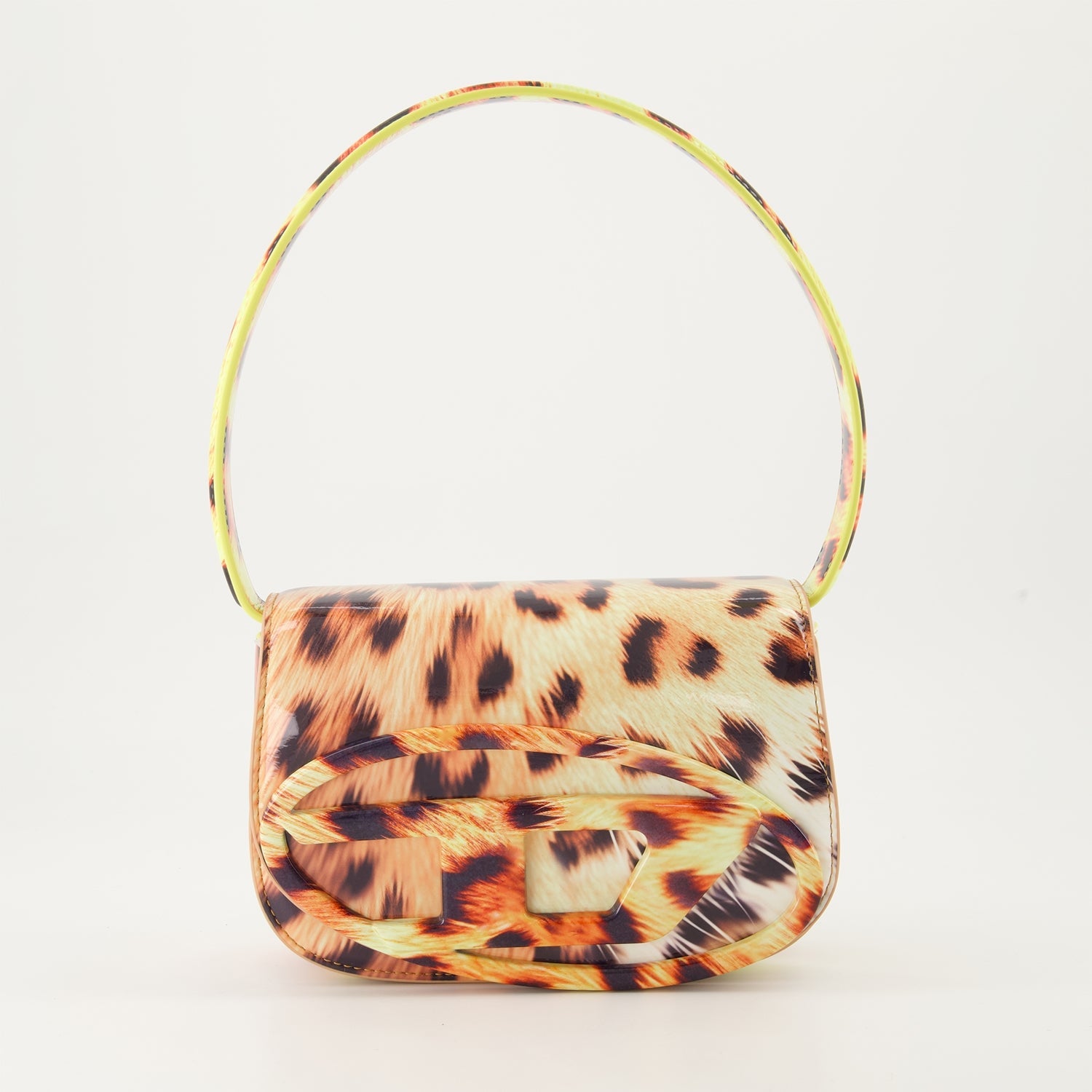 Diesel 1DR bag, leopard print bag, autumn-winter 2024, luxury accessories, adjustable strap bag