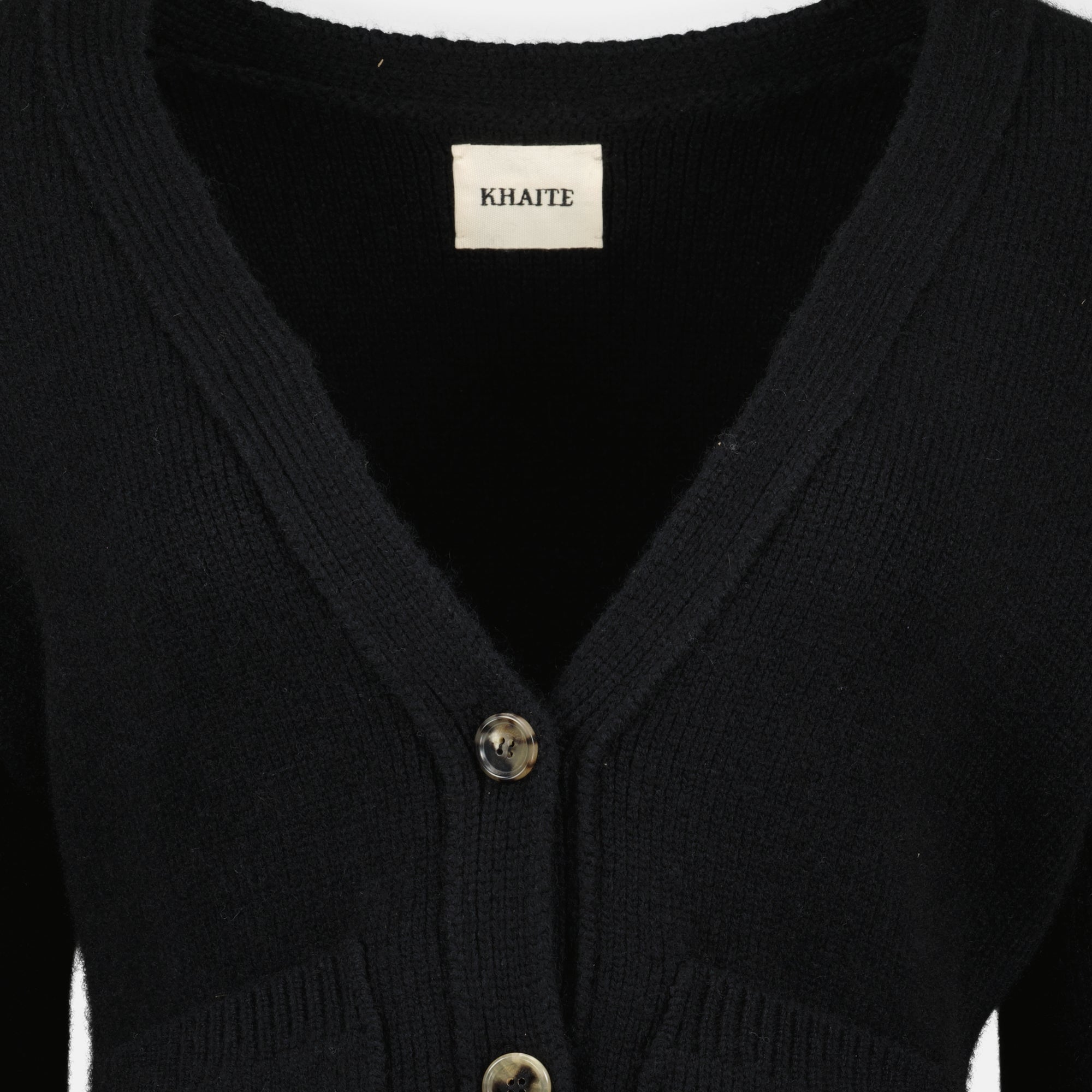Khaite Cardigan, Black Cashmere Cardigan, V-Neck Cardigan, Autumn Winter Fashion, Womens Knitwear