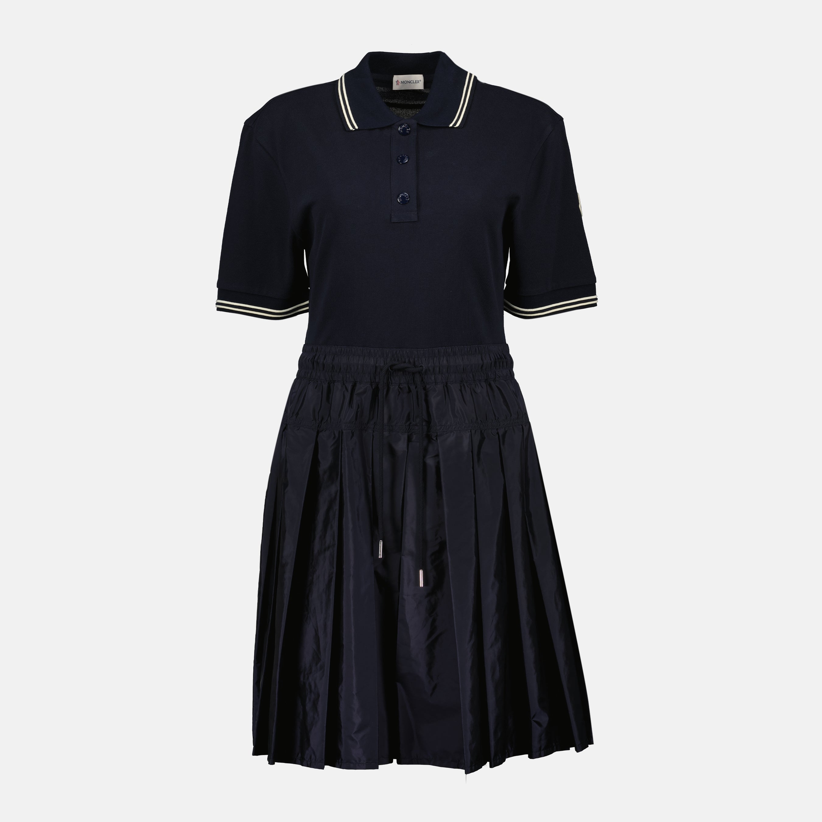 Moncler dress, navy blue polo dress, women's clothing, Autumn Winter collection, luxury ready-to-wear
