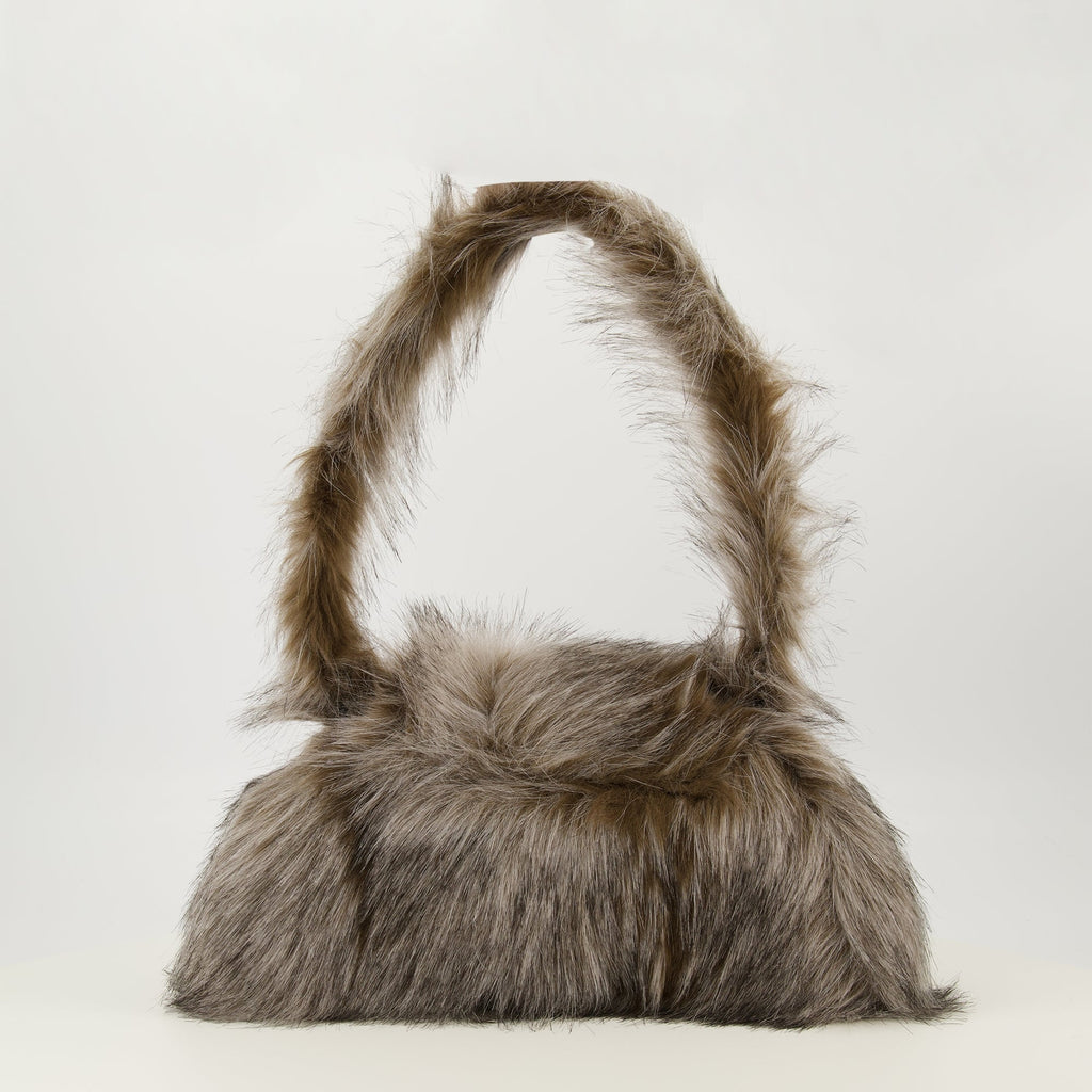 Diesel bag, faux fur, elegant accessory, sophisticated design, autumn-winter collection