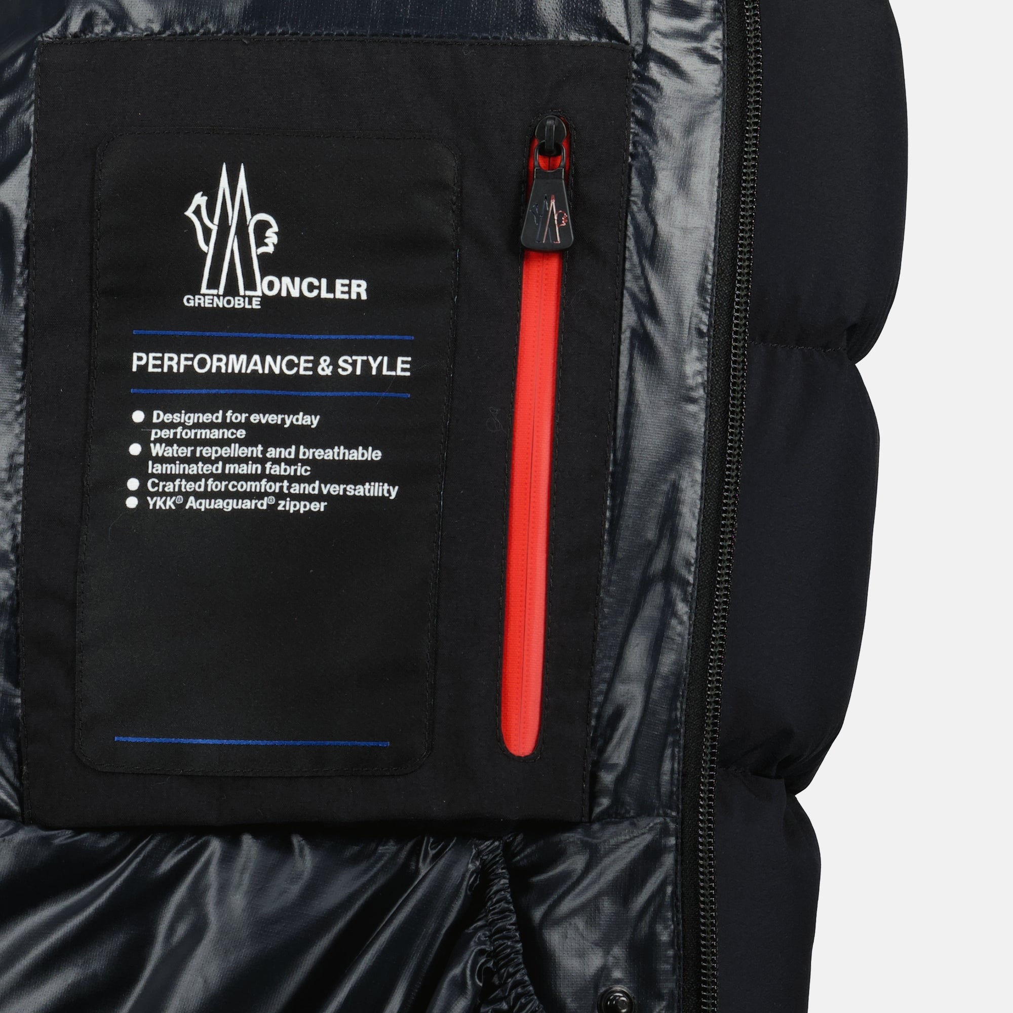 Moncler Grenoble, down jacket, winter outerwear, functional fashion, nylon jacket