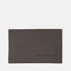 Bild des taupefarbenen Wolle 4G Schals von Givenchy für Unisex - Saison Herbst-Winter 2024 - Vorderansicht