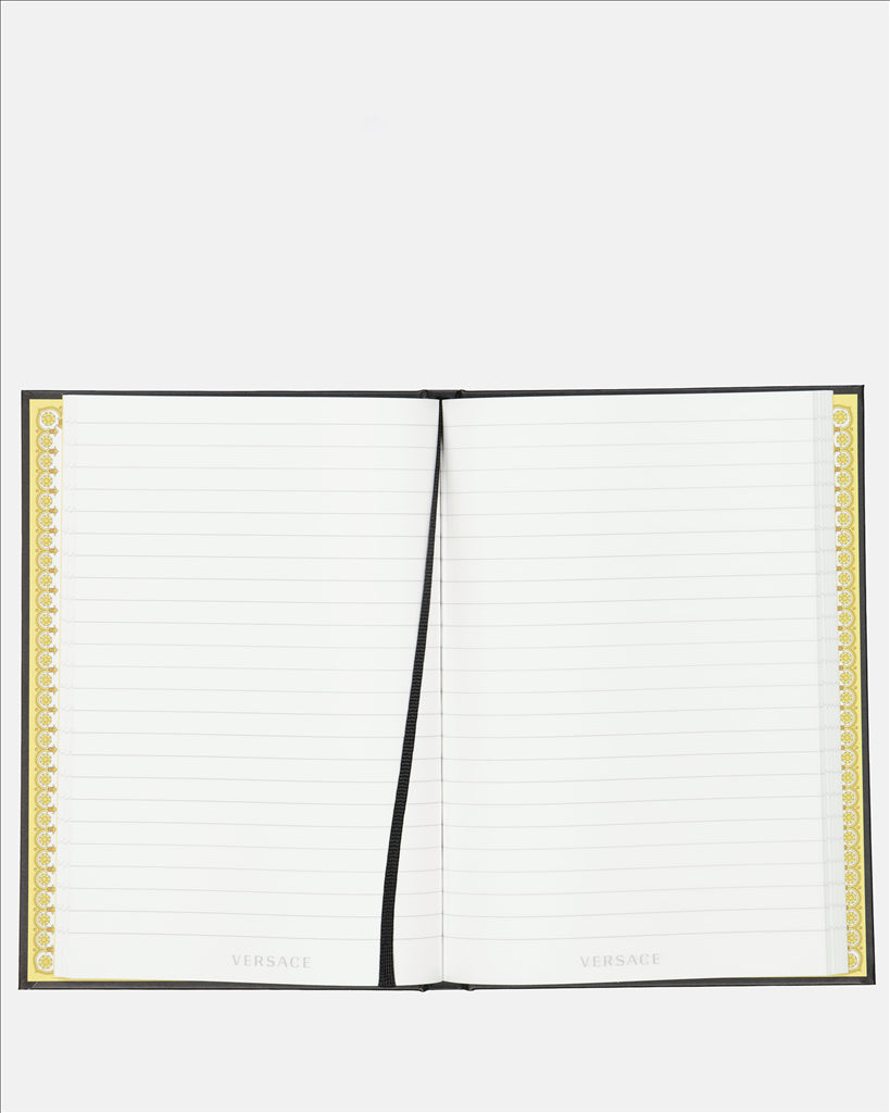 Versace notebook, Barocco Gold, luxury stationery, high-end notebook, Versace accessories