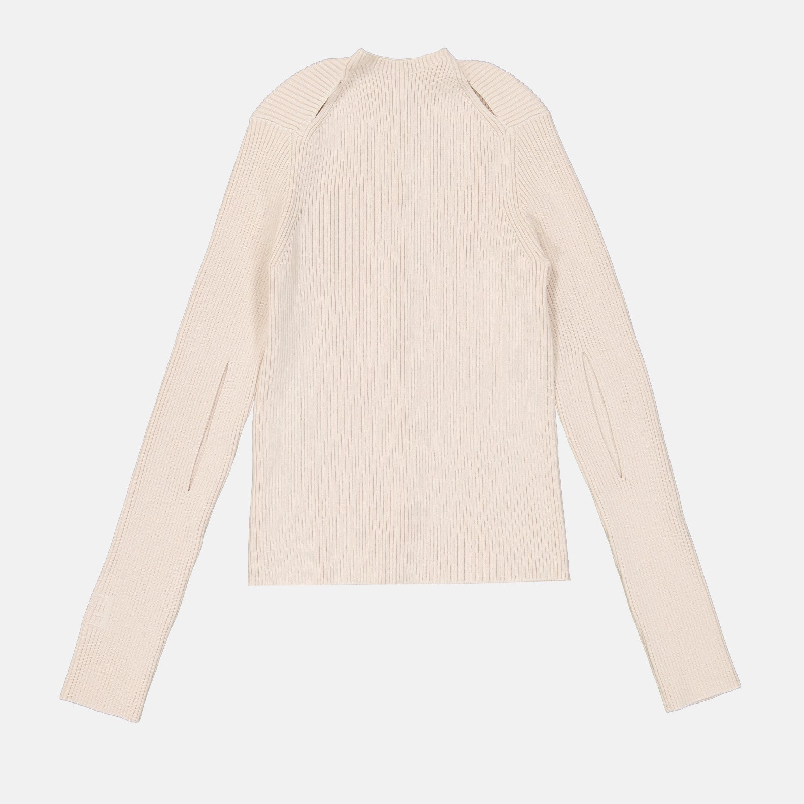 Bilde av beige ribbestrikket cardigan fra Fendi for kvinner - Sesong vår-sommer 2023 - Produktdetaljvisning 1