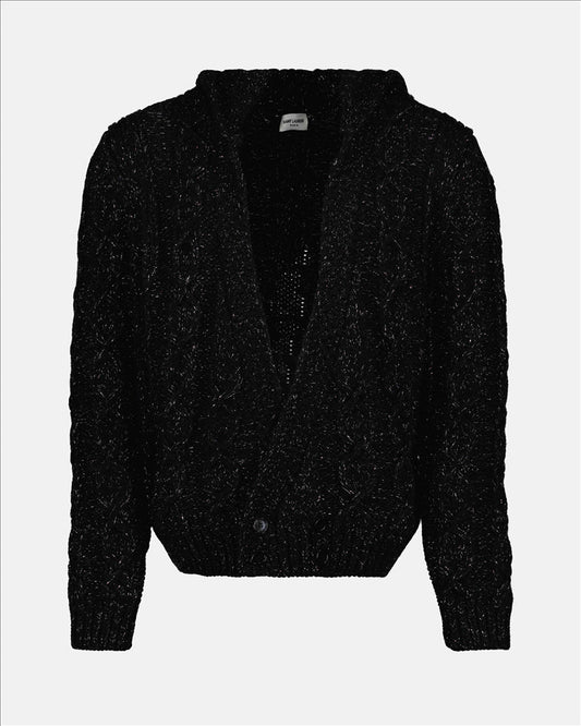 Saint Laurent, Men's Cardigan, Luxury, Lurex, Elegance