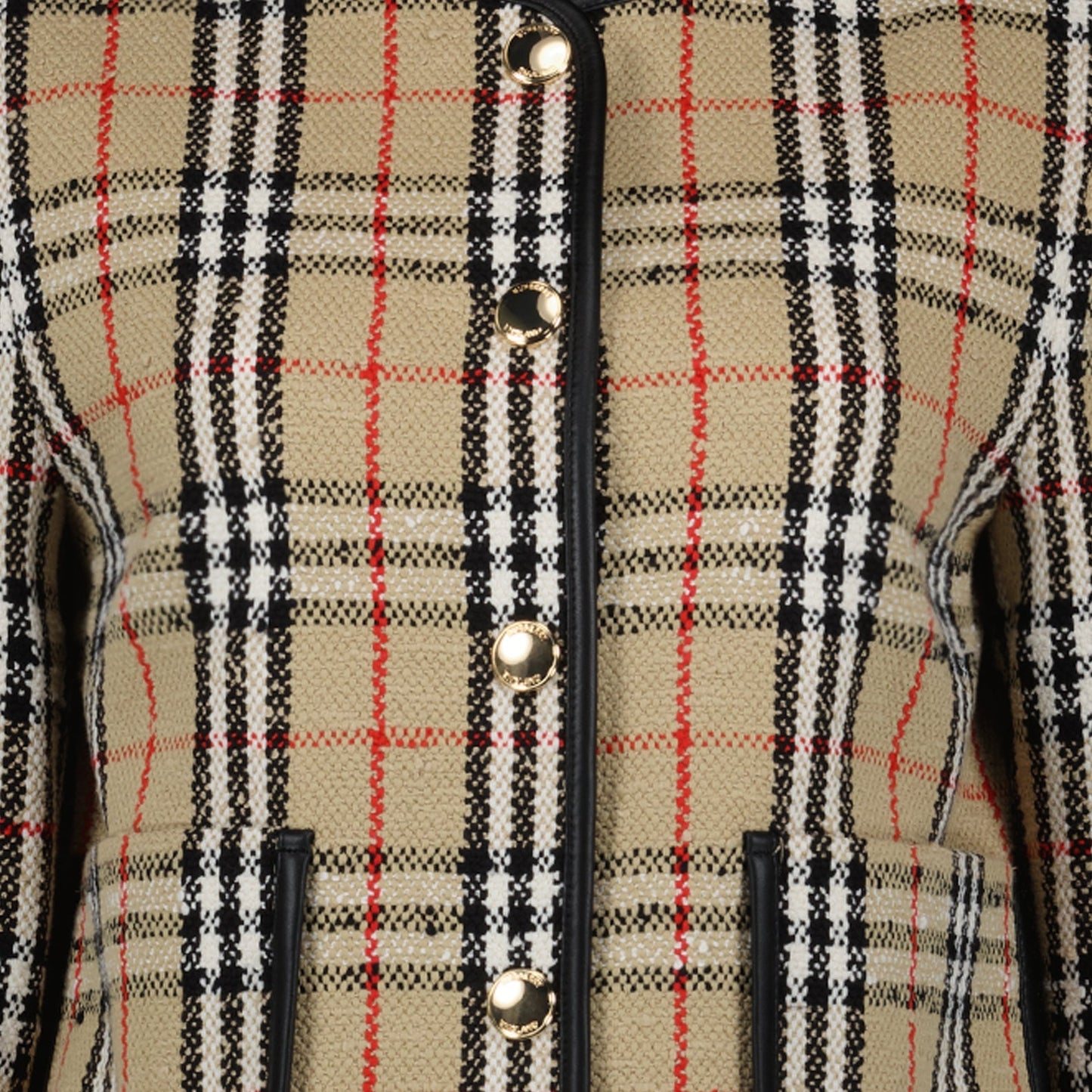 Burberry, Women's Wool Cardigan, Plaid Cardigan, Luxury Fashion, High-End Knitwear