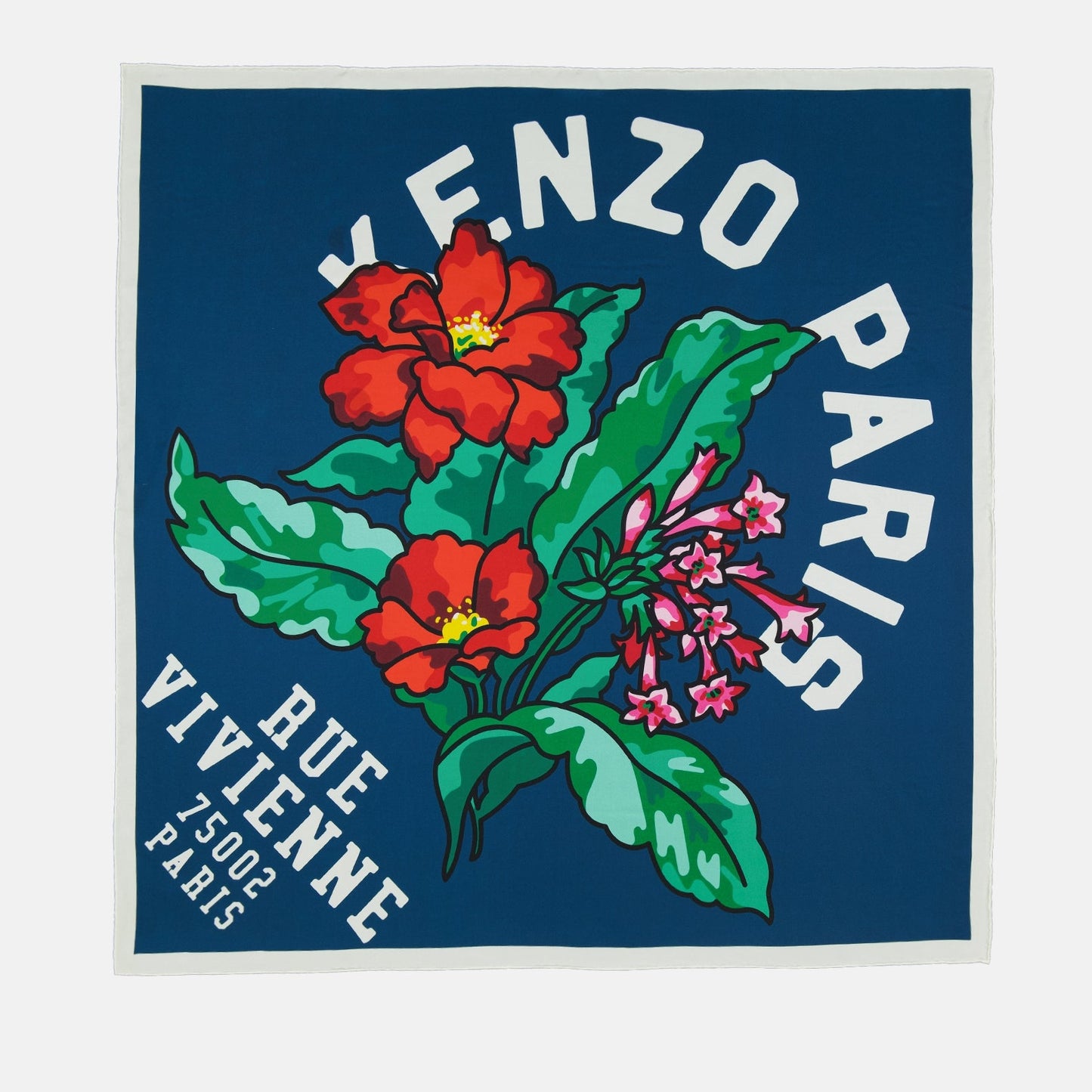 Kenzo, silk scarf, men's accessories, luxury fashion, elegant men's scarf