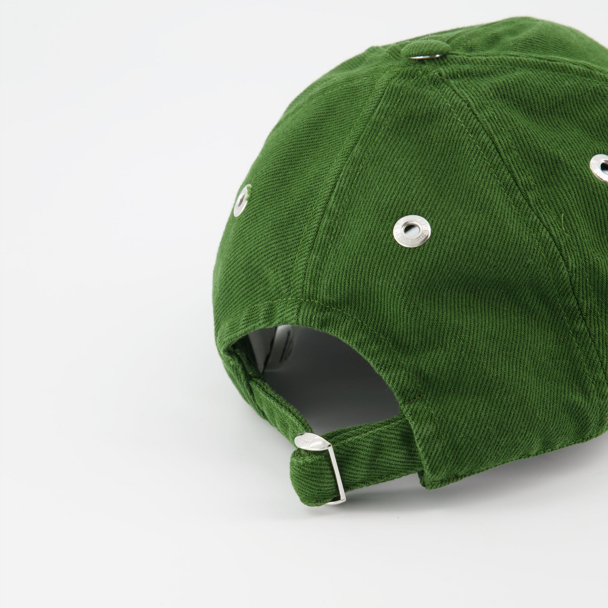 Green Ami de Coeur Cap, AMI Paris Cap, Luxury Headwear, Unisex Designer Cap, Elegant Accessories