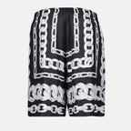 Image of Medusa Chains Silk Shorts by Versace for Men - Season Spring-Summer 2025 - Product detail view 1