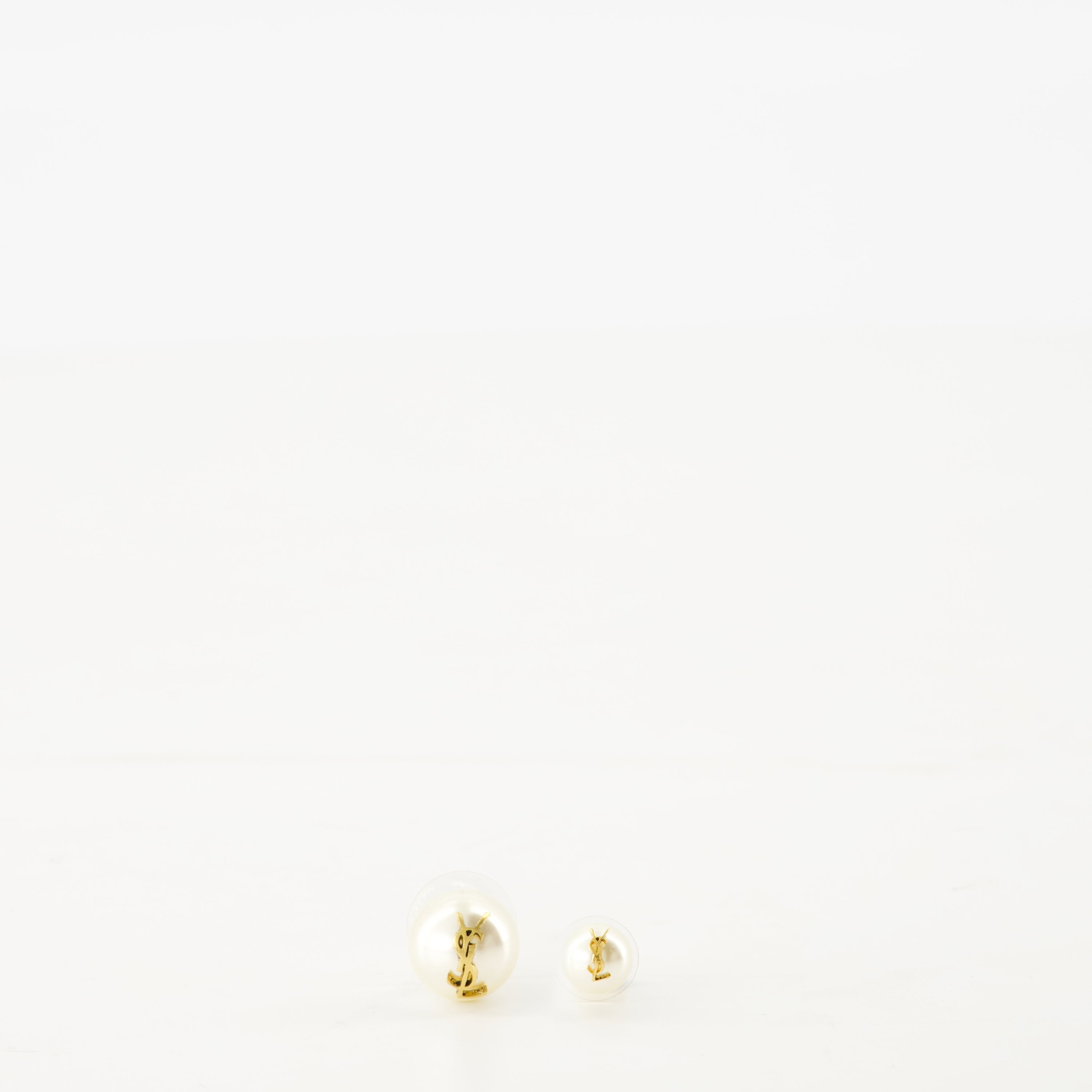 Cassandre earrings, Saint Laurent jewelry, pearl earrings, luxury accessories, women's accessories