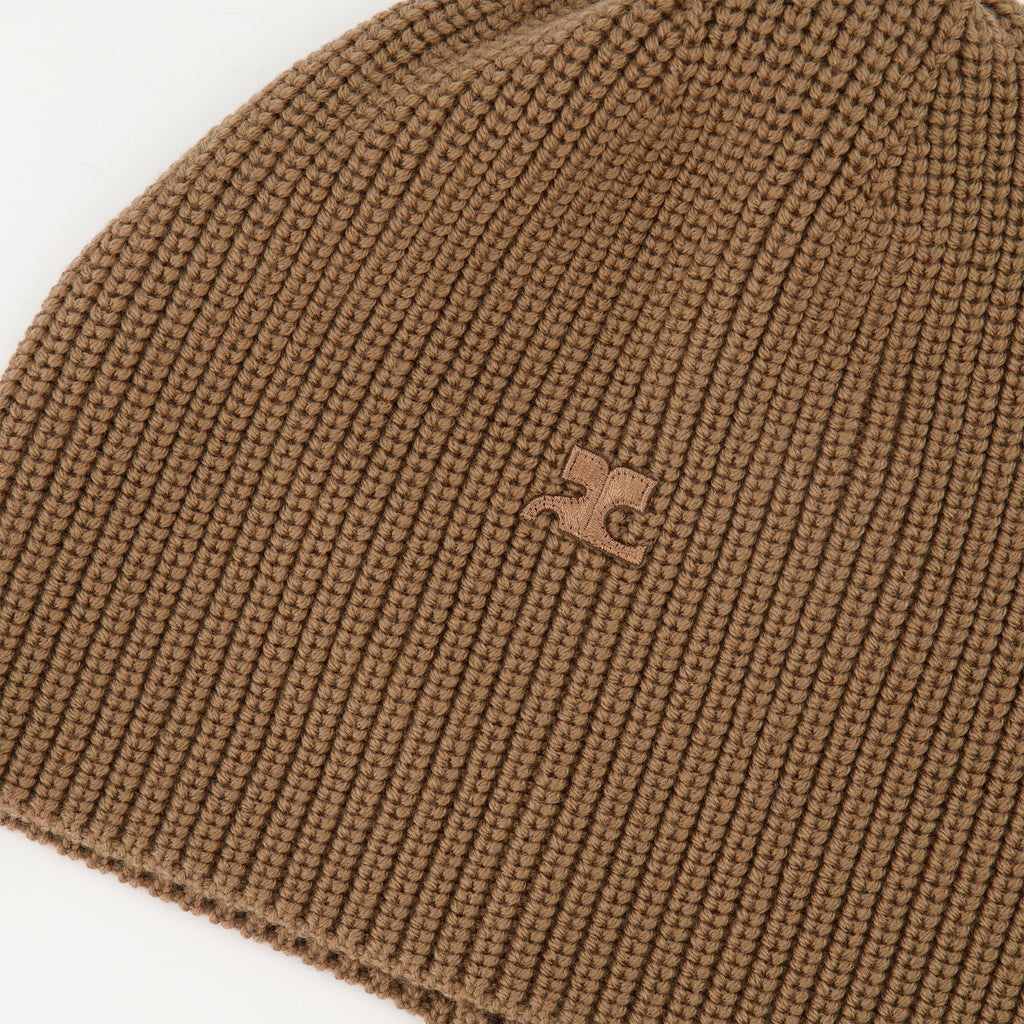 beige wool bonnet ac courreges women 15431686422908