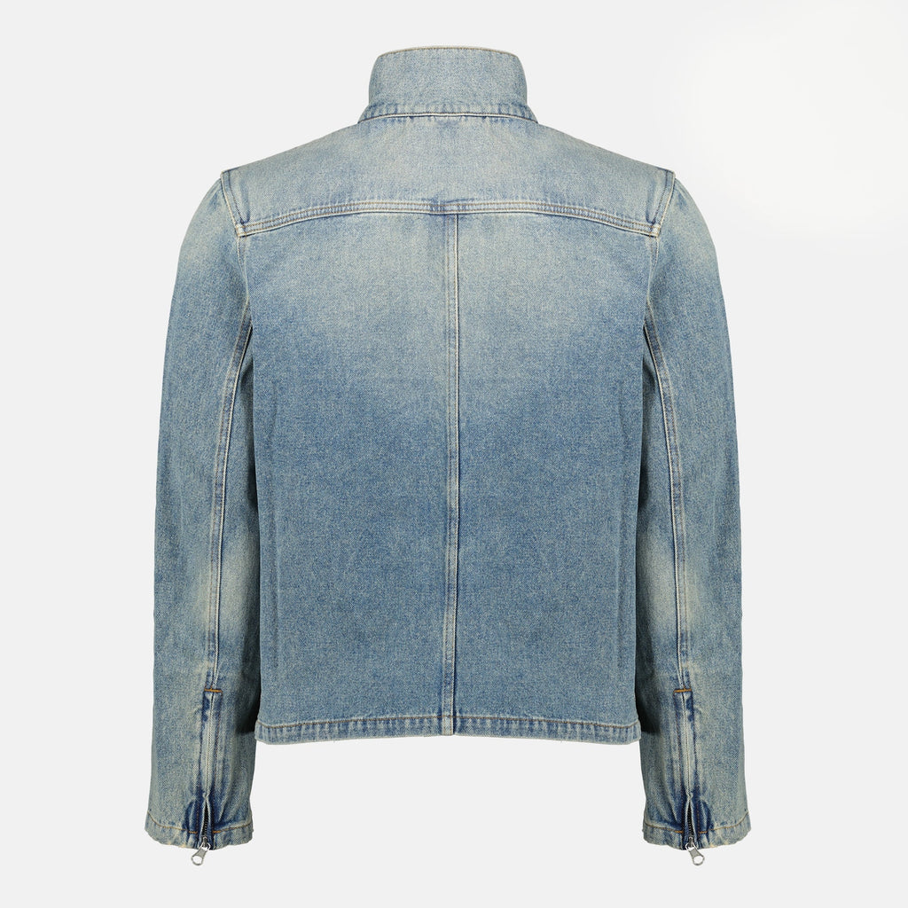 Imagen de la chaqueta de mezclilla City de Courrèges para hombres - Temporada Primavera-Verano 2026 - Vista trasera