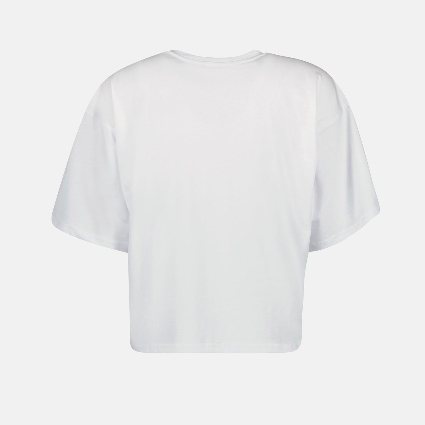 T-shirt crop, Diesel T-shirt, Autumn-Winter 2024, luxury casualwear, white T-shirt