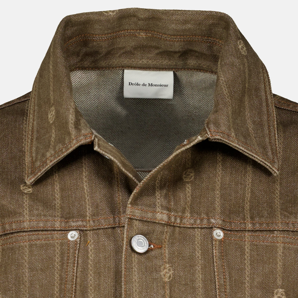 Monogram Denim Jacket - Drôle de Monsieur