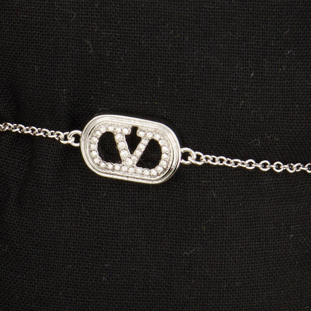 Valentino bracelet, Swarovski crystal accessories, VLogo Signature, luxury jewelry, pearl bracelet