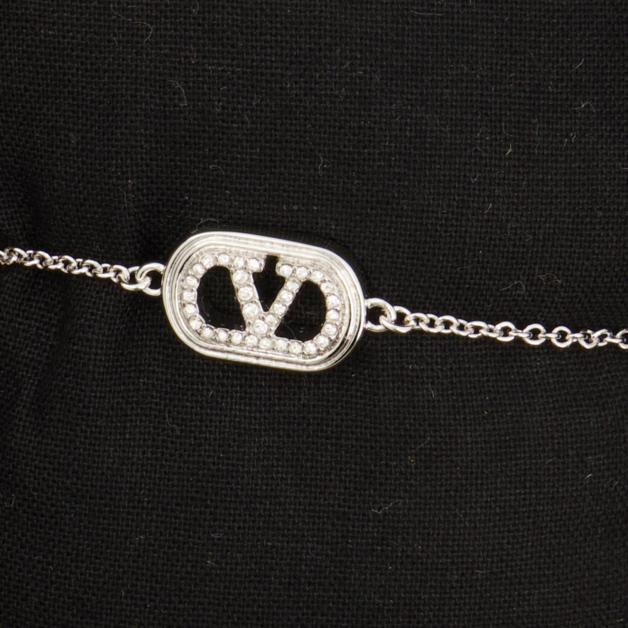 Valentino bracelet, Swarovski crystal accessories, VLogo Signature, luxury jewelry, pearl bracelet