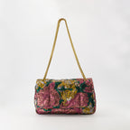 Saint Laurent bag, Jamie medium bag, brocade accessory, fashion handbag, luxury accessory