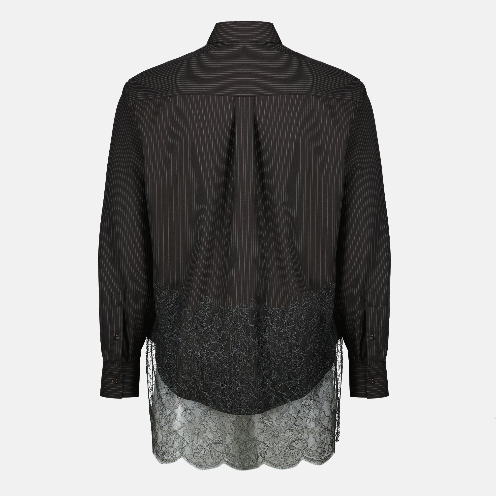 Fendi shirt, wool and lace shirt, luxury fashion, elegant shirt, designer clothing
