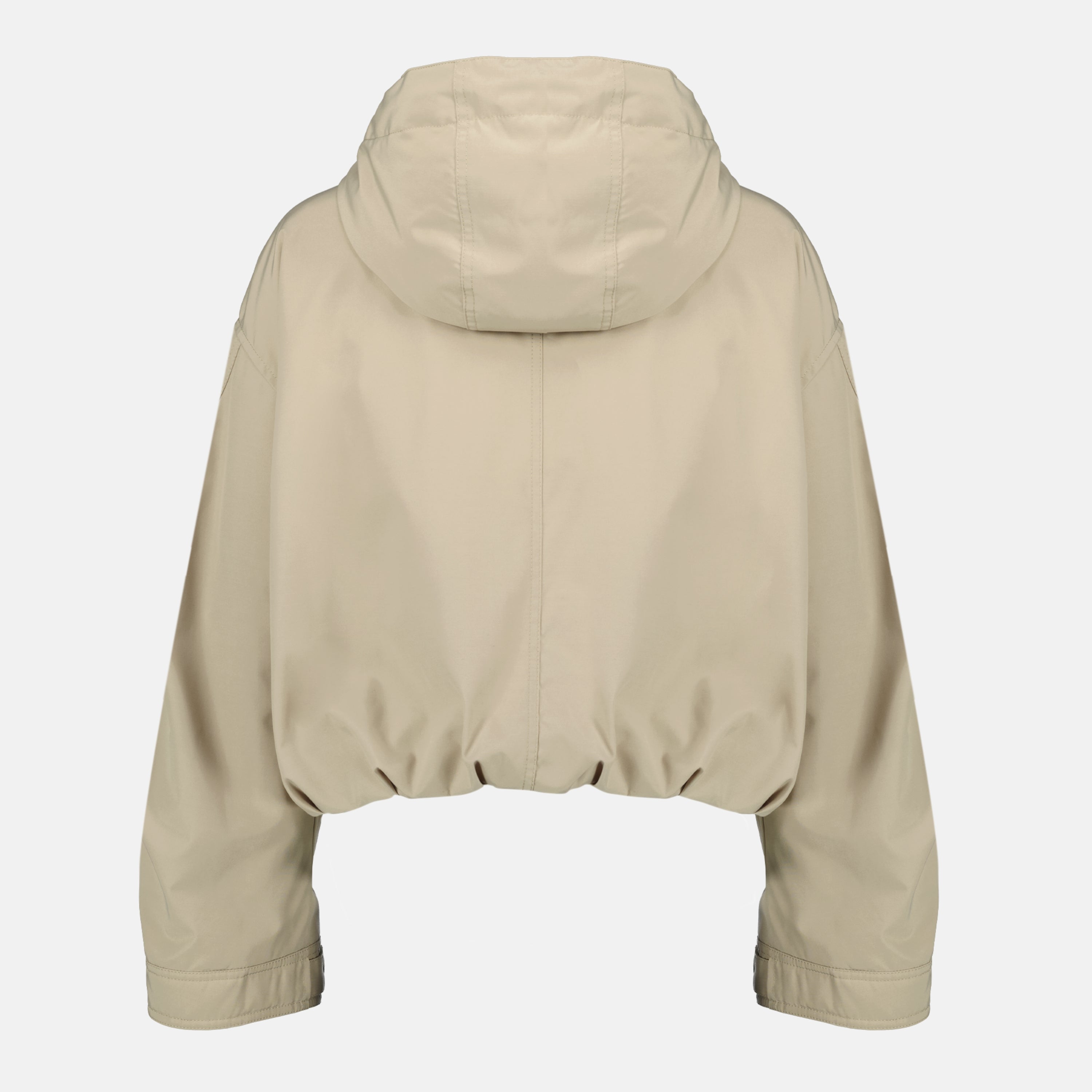 Short Down Jacket Eucalyptus Beige - Moncler - Women | WE IN STYLE