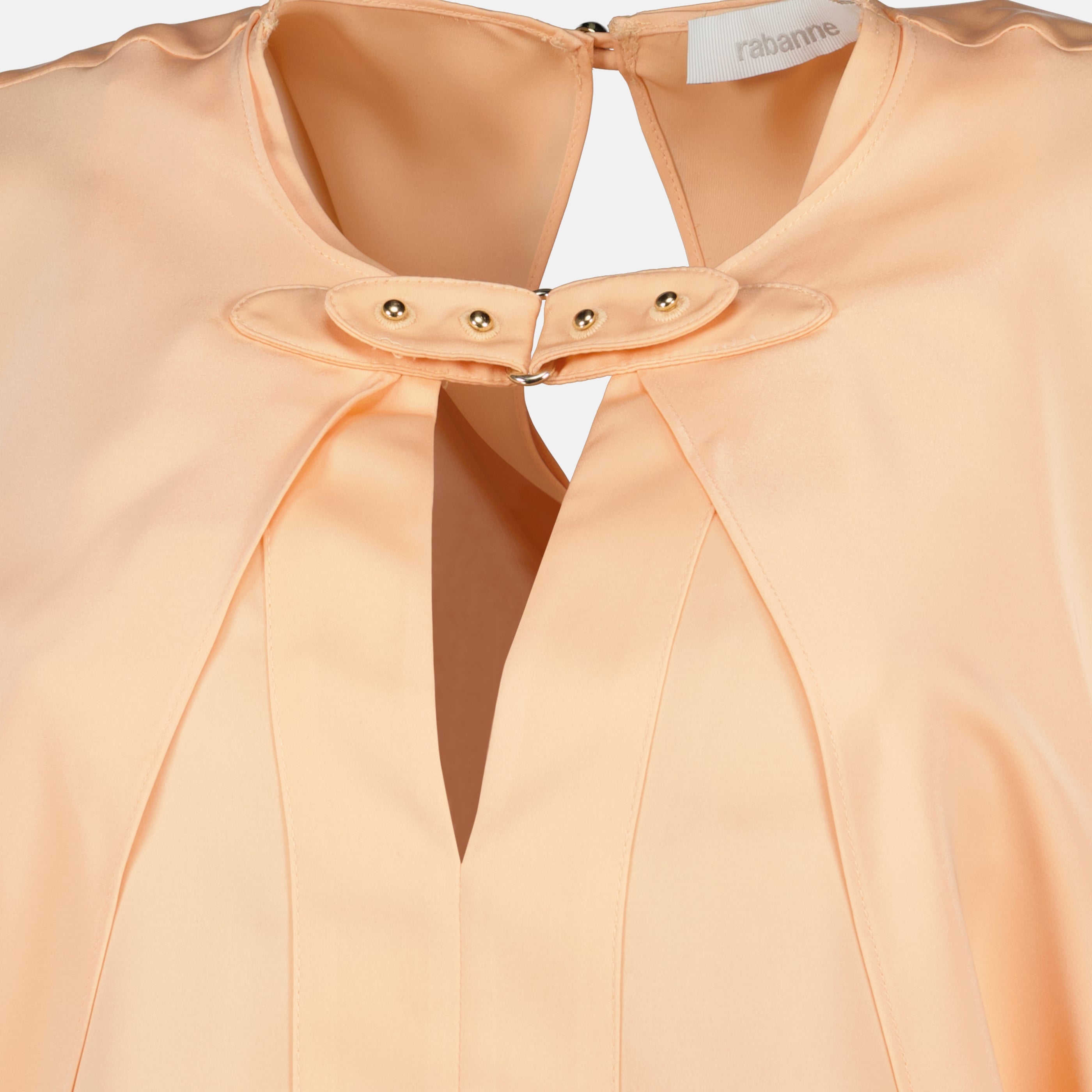 Satin Bluse mit langen Ärmeln