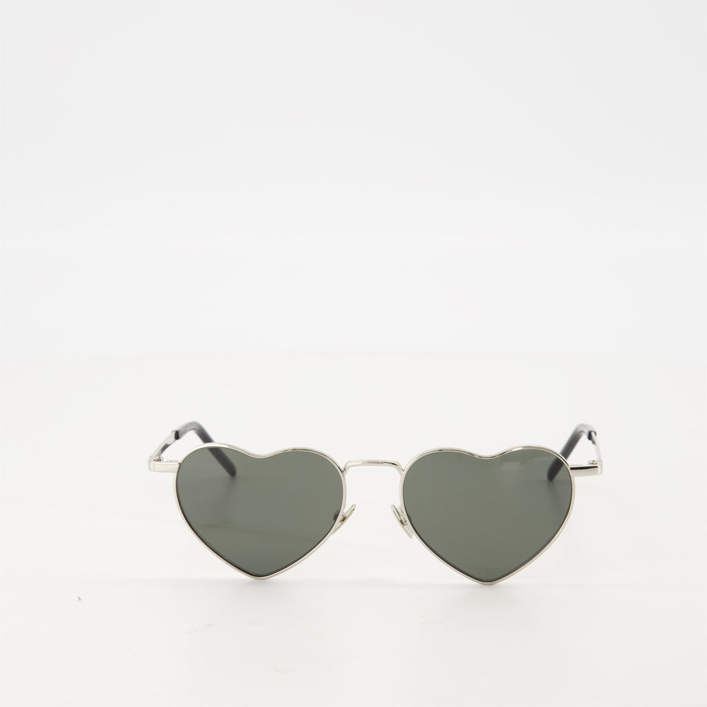 SL 301 LOULOU sunglasses, Saint Laurent eyewear, silver sunglasses, UV protection sunglasses, unisex sunglasses