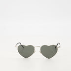SL 301 LOULOU sunglasses, Saint Laurent eyewear, silver sunglasses, UV protection sunglasses, unisex sunglasses