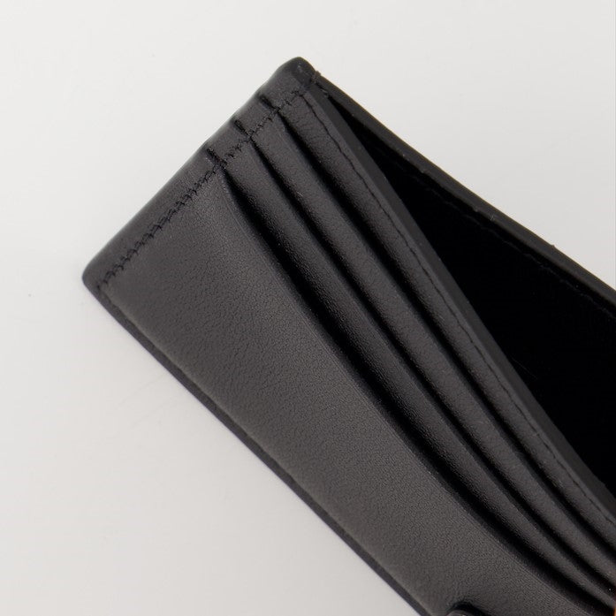 Valentino Garavani, VLogo card holder, luxury leather accessories, black card holder, designer card holder