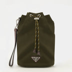 Image of Pochette Speedrock en Re-Nylon Kaki by Prada for Men - Season Spring-Summer 2026 - Front View
