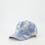worn blue cap, Greb cap, embroidered logo cap, Spring-Summer 2025, stylish accessories