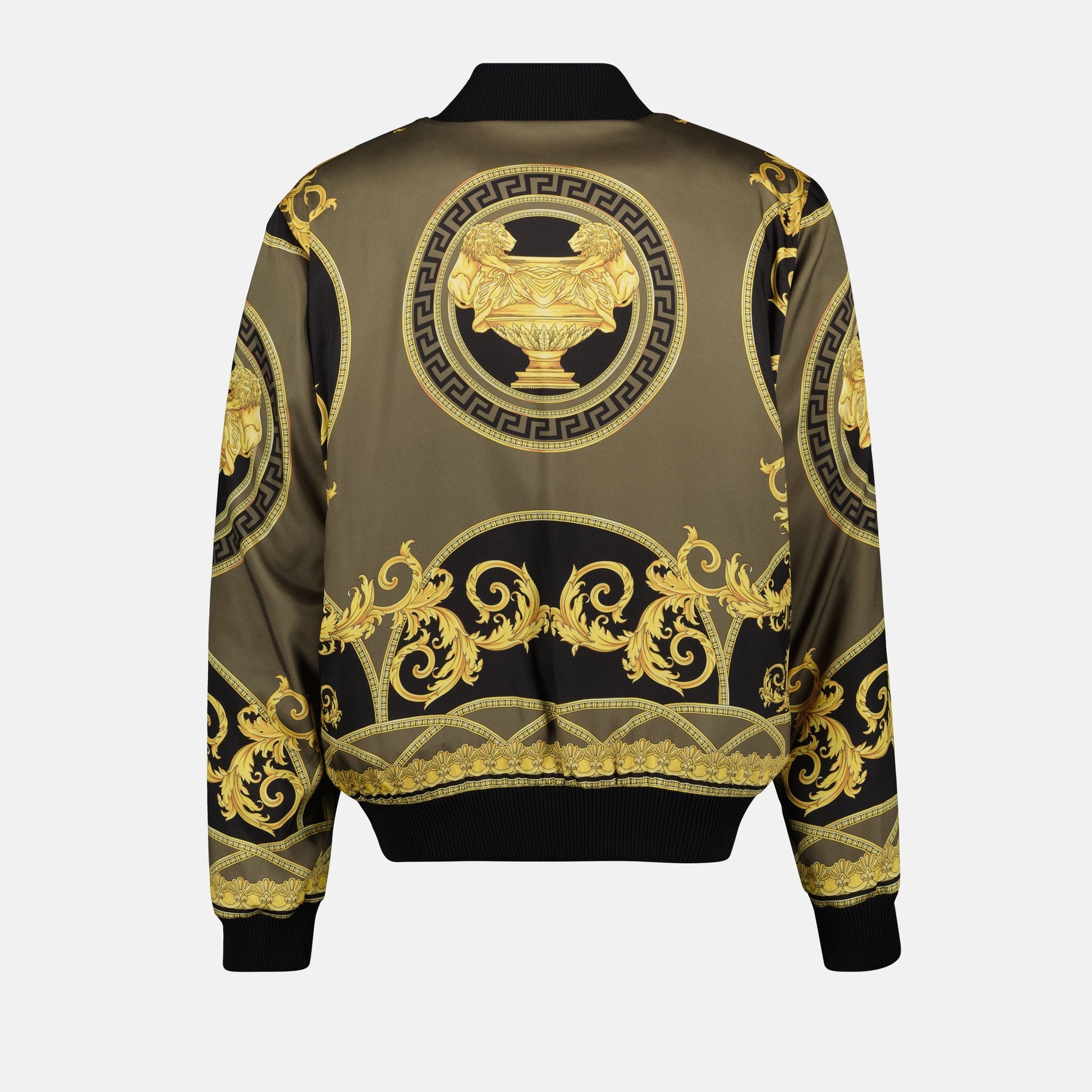 Versace bomber jacket, reversible jacket, Barocco print, luxury fashion, Autumn-Winter 2024