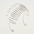 Image of Silver Volt-D Headband by Diesel for Women - Season Autumn-Winter 2025 - Detail View 1