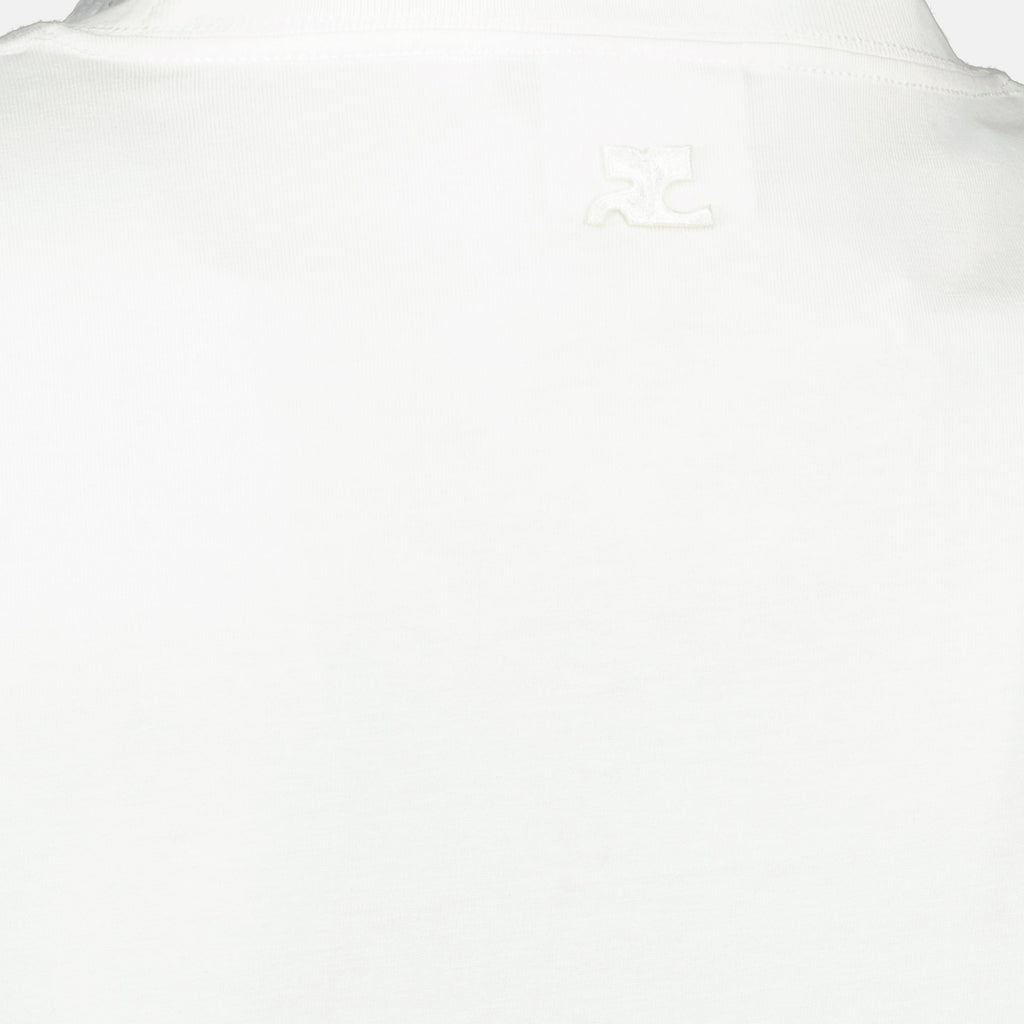 cotton t-shirt, embroidered logo, spring-summer collection, comfortable wear, chic casual style