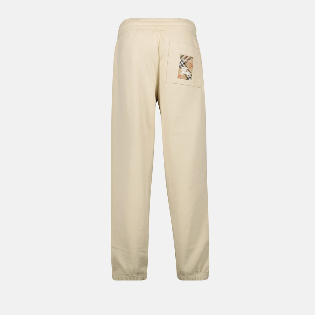 Cavalier jogging pants, cotton pants, beige jogging, luxury fashion, Burberry collection
