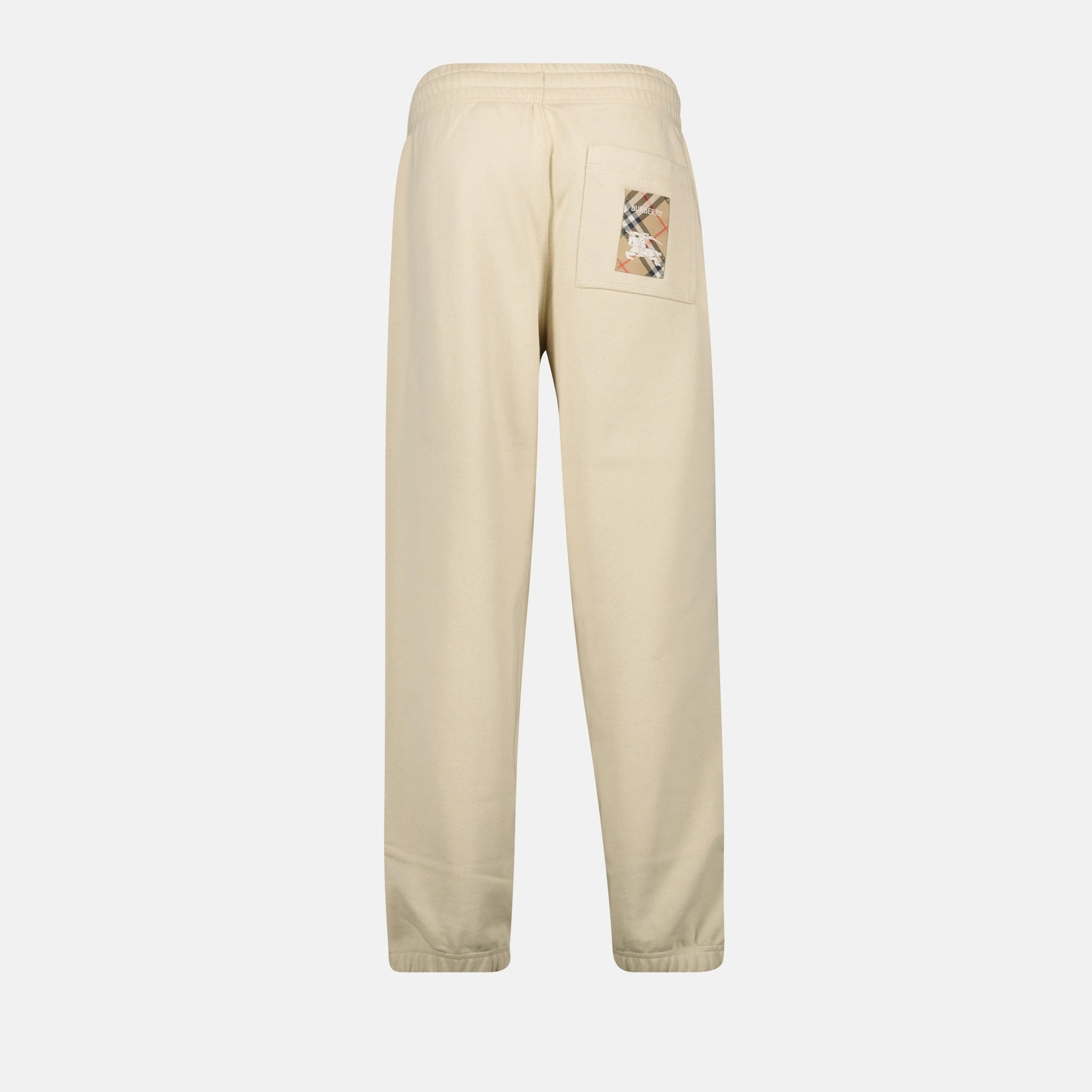 Cavalier jogging pants, cotton pants, beige jogging, luxury fashion, Burberry collection