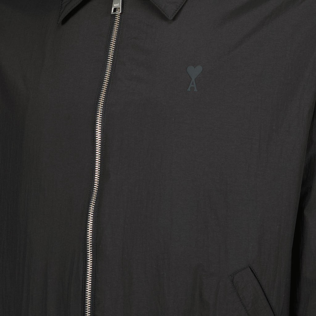 클래식 블랙 집업 재킷