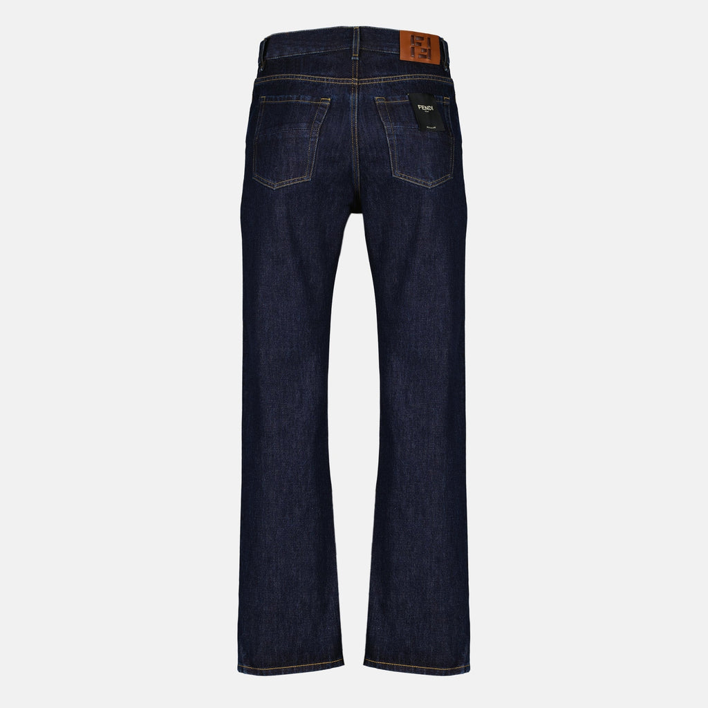 Vaqueros rectos de denim sin tratar