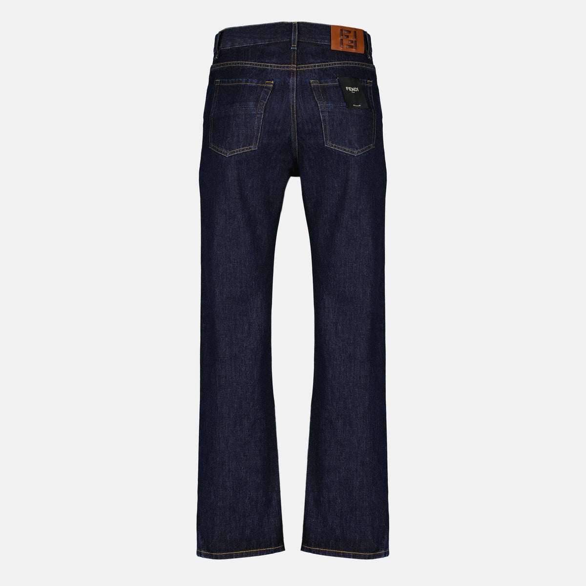 Vaqueros rectos de denim sin tratar