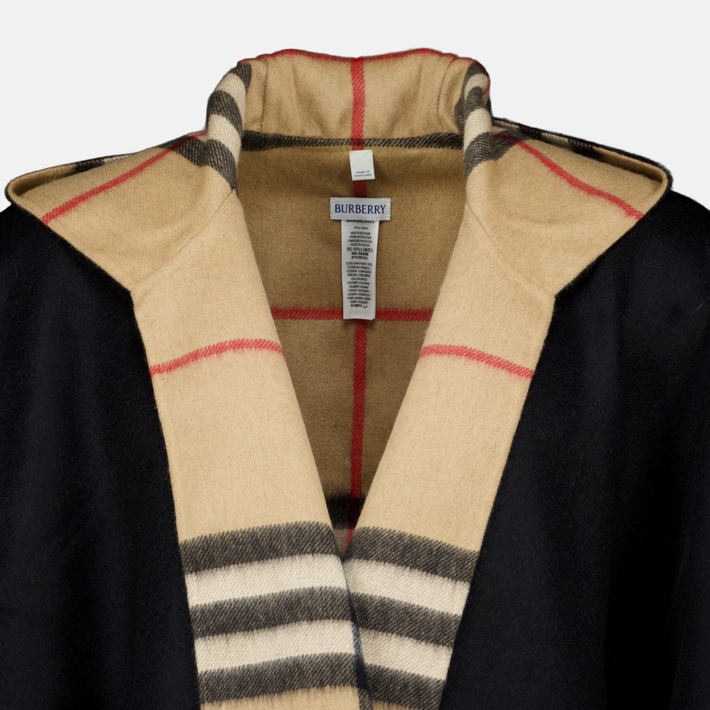 Black Cashmere Poncho