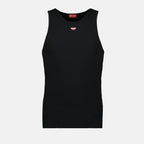 디젤의 T-Lifty-D 블랙 탱크탑 이미지 - 남성용 - 시즌 가을-겨울 2025 - 전면 보기