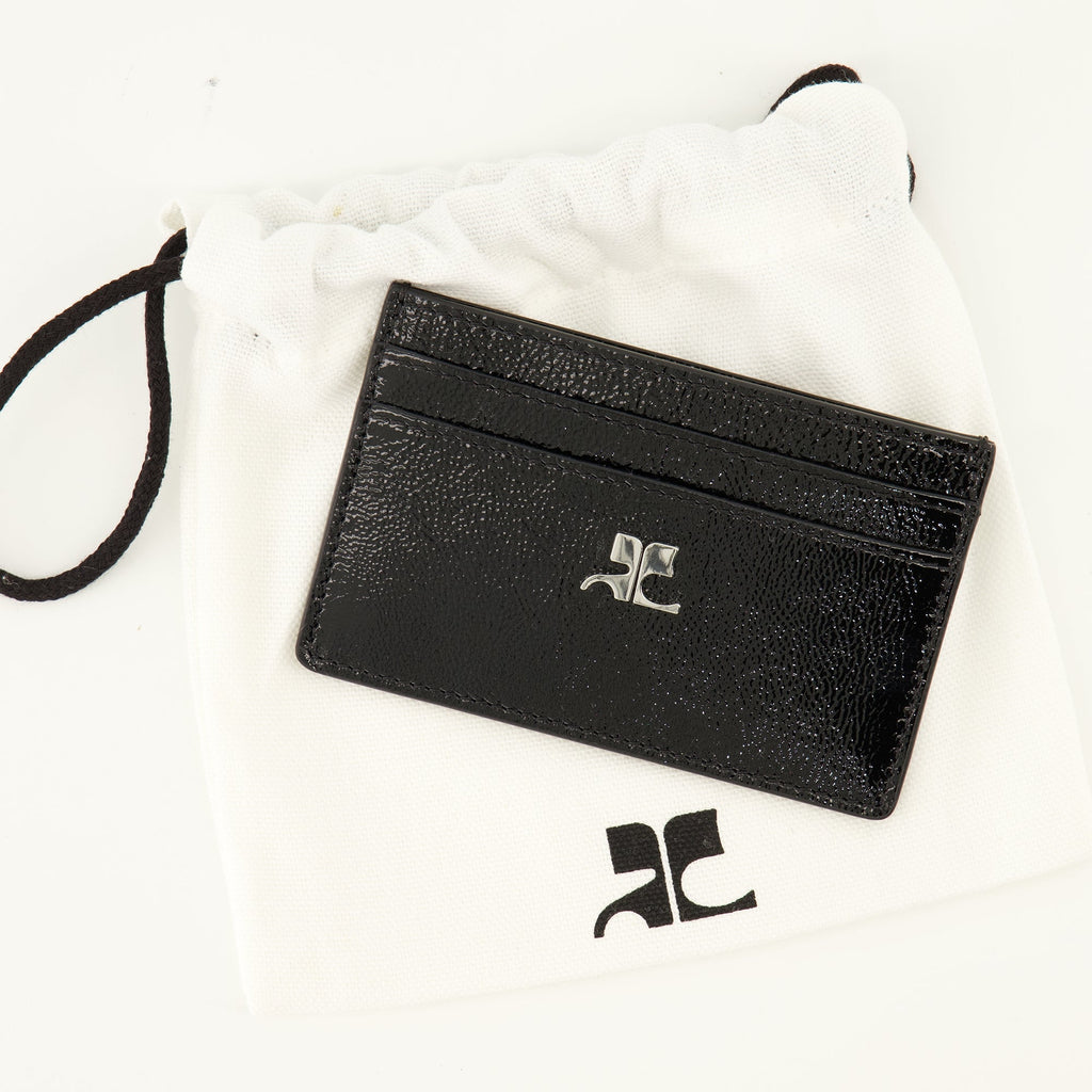 Porte-Cartes en Cuir Naplack Noir