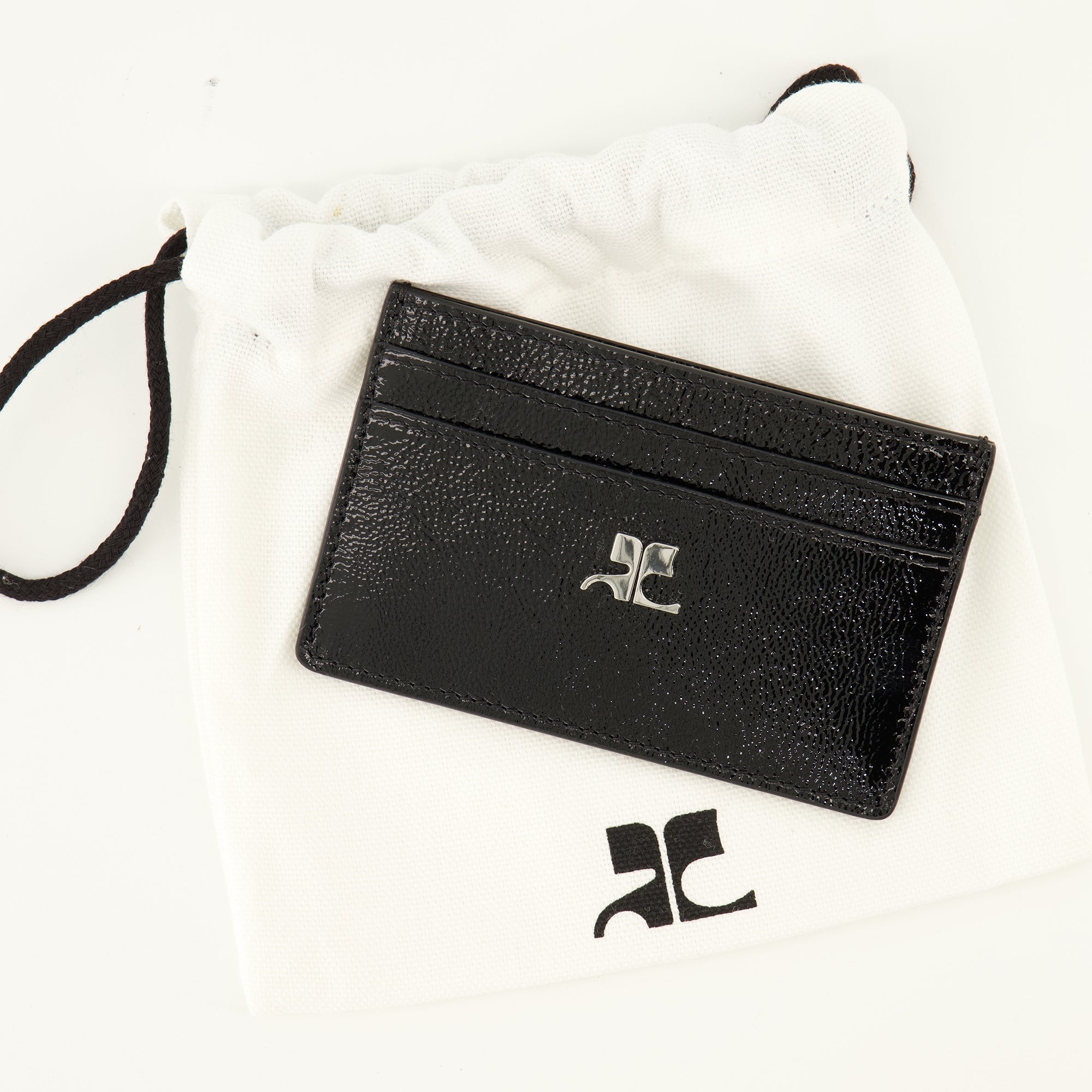 Porte-Cartes en Cuir Naplack Noir