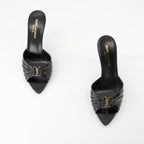 Babylone sandals, heeled sandals, Saint Laurent, black sandals, luxury footwear