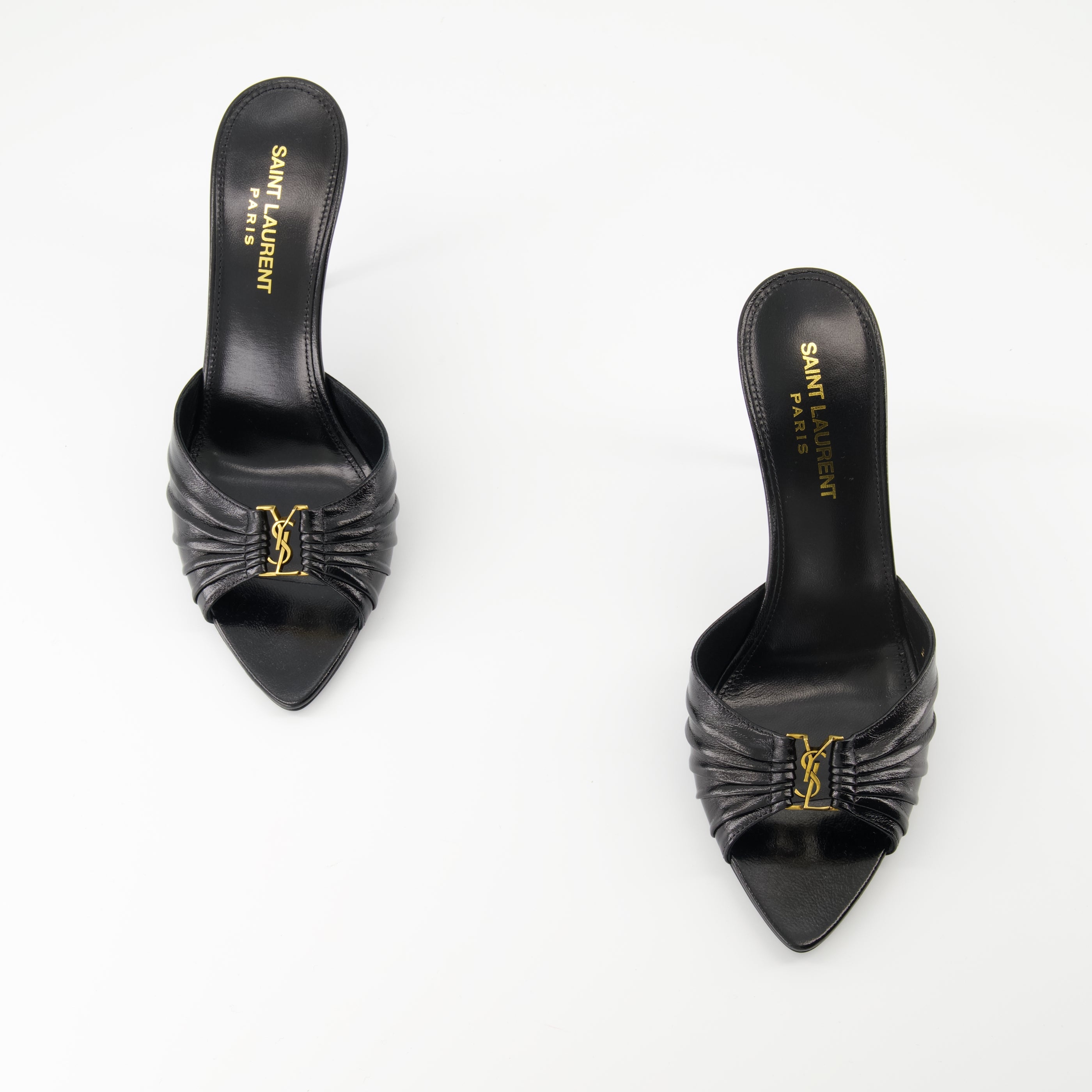 Babylone sandals, heeled sandals, Saint Laurent, black sandals, luxury footwear