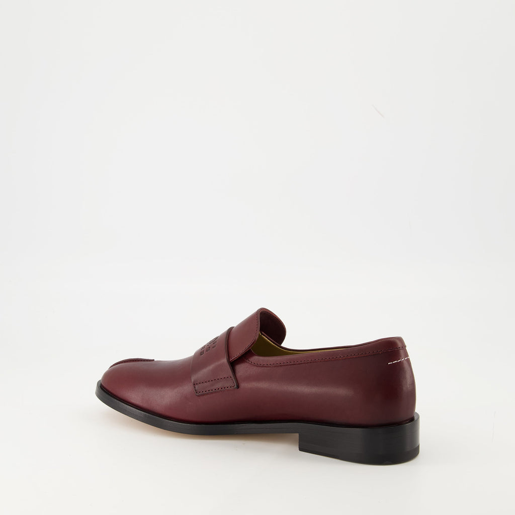Moccasins, Mm6, Bordeaux shoes, Smooth calf leather, Elegant footwear
