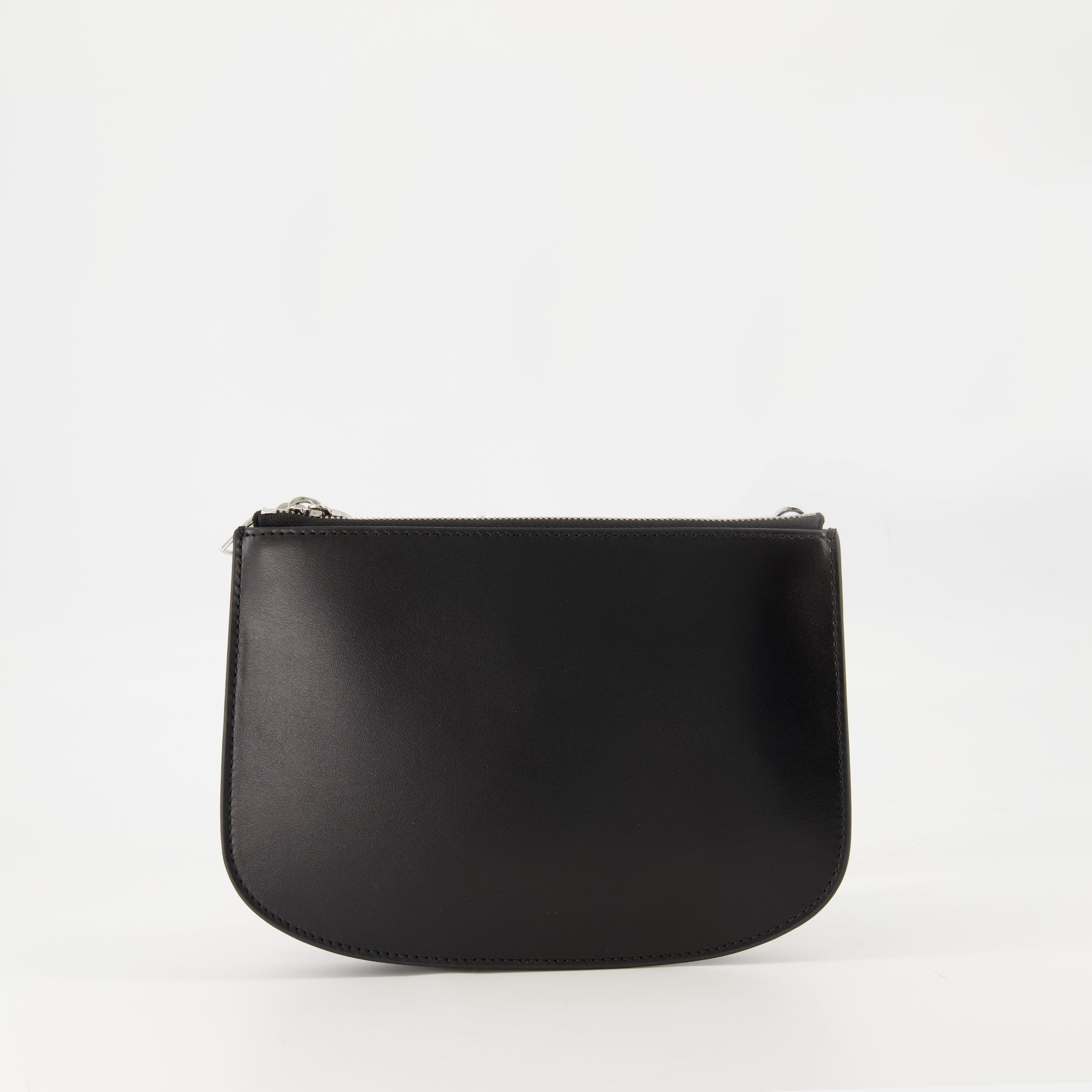 Diesel bag, 1DR Twin bag, black leather bag, zippered compartment bag, adjustable shoulder strap